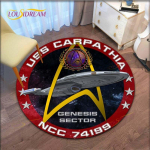 Star Treki logo mustriga ala Vaiba &uuml;mmargune p&otilde;randamatt Elutoa vaip Vannituba K&ouml;&ouml;k vaip uksematt 150cm