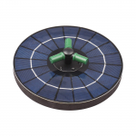 4W v&auml;rviline p&auml;ikeseenergia purskkaevupump 360 kraadi p&ouml;&ouml;ratava otsikuga RGB LED valgusega p&auml;ikeseenergia veepump koos must