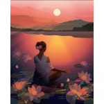 5D-teemantmaali maastike mosaiigikomplektid maastiku teemantmosaiikide m&uuml;&uuml;k Kodukaunistuse kingitus Full Round 20x25CM