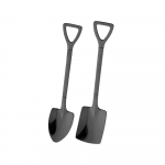 1/2 tk. Labida lusikad Magustoit arbuusi j&auml;&auml;tiselusikas Creative roostevabast terasest kohvilusikas k&ouml;&ouml;gin&otilde;ud h&otilde;bedane teelusikas 2Pcs must
