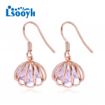 LSOOYH Clip K&otilde;rvar&otilde;ngad Mood Roosa Kuld V&auml;rv Cubic Tsirkoonium K&otilde;rvar&otilde;ngas Naistele Geomeetria &Otilde;&otilde;nes Drop Hoop K&otilde;rvar&otilde;ngad Ehted A