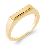 Kullatud m&auml;rgis&otilde;rmus  Charles  - 14x4 mm 58 kuld