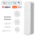 Tuya ZigBee M515EGZT Intelligent Pull Bead Curtain Motor Intelligent Home Household Life Hotel EU Plug valge