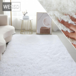 P&otilde;hjamaade stiilis pl&uuml;&uuml;sis vaip elutuppa Mitmev&auml;rviline roosa valge kohev magamistoa vaip, pehme shggy matt lastele 160x230cm