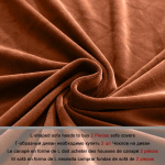 1-osaline sametkangast diivanikate Elastne sektsioonkuhvel L-kujuline diivanikott Tugitool L-kujuline diivanikott elutuppa Part B-B 190-230cm