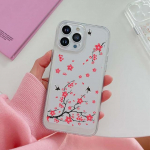 Lillede ja taimede &uuml;mbris iPhone'i 14 13 12 11 Promax Mini Plus Xr Xs Max 7 8 Se 2022 jaoks l&auml;bipaistev pehme kaitse tagakaas For iphone 7