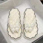 Naiste suvised &uuml;lipehmed v&auml;lisr&otilde;ivad Fairy Ins pl&auml;tud libisemiskindlad pehme tallaga rannasandaalid ja sussid 36-37 valge