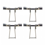 4/8/12/24/30 tk roostevaba teras, mis sobib p&auml;ikesepaneelide jaoks paksusega 30 mm 40 mm p&auml;ikesepaneeli veejuht ja muda &auml;ravooluklamber p&auml;ikesepaneelide jaoks 4pcs-40CM