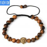 Looduslik kollane tiigrisilm loomav&otilde;lu kullatud pruun hip-hop geomeetriline reguleeritav kootud k&auml;ev&otilde;ru, reguleeritav Tiger eye