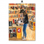 Balerina Library Lion The New Yorkeri ajakiri Seinakunst L&otilde;uendimaal Plakatid ja Prindid Seinapildid elutoa sisekujunduseks Ilma raamita 30*40cm