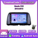 2 Din Androidi autoraadio multimeediumivideopleier Mazda CX5 2012-2015 jaoks koos nupunupuga Carplay WiFi BT 2+32GB 2+32GB