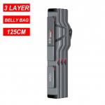 Terasest traatservaga kaasaskantav kalastuskott, mitmeotstarbeline paks veekindel, vastupidav &uuml;mbris &otilde;ngeritva kott kalastustarvete kott X277G 3Layer 125 cm Belly