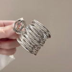 K&otilde;rge hobusesaba klamber naistele Mood metallist juuksek&uuml;&uuml;s T&uuml;drukud Klambrid T&uuml;drukutele Fikseeritud juuksen&otilde;el k&uuml;&uuml;nis Klamber Juukseaksessuaarid Peakatted h&otilde;be