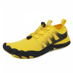 Unisex Barefoot Water Kings Meeste Five Fingers Aqua Kingad Naiste Drenaaž Rannas Sport Ujumissandaalid Kiirkuivatamine Sukeldumine Matkamine Kahlamistossud Fitnessjalatsid 35 kollane
