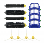 4 sinine AeroVac Filter + 2 komplekti p&otilde;hiharja komplekt + 4 k&uuml;lghari iRobot Roomba 600 seeriale 620 630 650 660 tarvik Vahetus