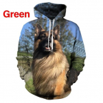 3D prinditud Unisex pusad Armas kapuuts Saksa lambakoera kapuutsiga topsid vabaaja dressipluus meeste naiste pullover XL