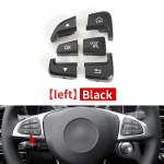 Mercedes W205 W253 multifunktsionaalse rooliratta nupu kate Bluetooth telefoni p&uuml;sikiiruse regulaatori helitugevus Benz C GLC jaoks Left Black