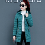 S&uuml;gistalv Uus puuvillane mantel Naiste Korea mood Pikad &otilde;hukesed soojad jakid Riietus Naiselik XXXXXXL