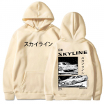 Drift Jaapani Anime AE86 Kapuutsiga Initial D Kahepoolsed kapuutsiga dressipluusid Unisex R34 Skyline GTR JDM vabaaja lahtised pulloverid 4XL