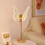 Ins Light Luxury Magamistoa Butterfly Laualamp Creative Net Red Girl Room Decoration Atmosf&auml;&auml;r kuld