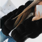 Naiste Faux Mink Talve kapuutsiga Uus kunstkarusnahast jope Soe paks &uuml;ler&otilde;ivaste jope S/M/L/XL//XXL/XXXL must
