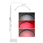 Andoer HD-M6XR 36 W p&otilde;randa LED-videovalgusti poolkuu kujuga t&auml;itevalgusti, mida saab h&auml;mardada 5600K valgega US Plug must