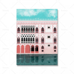 Veneetsia kanali Grande plakati seinakunstitr&uuml;kk Alpi Amalfi rannik reisikaunistused Pildid Itaalia kingitused Euroopa linna l&otilde;uendimaal 21x30cm No Frame