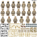 20 tk Camouflage Ranger Soldier v&auml;ikeste osakeste komplekti ehitusplokk nuku m&auml;nguasjade komplekt