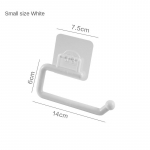 Puntsivaba k&ouml;&ouml;gir&auml;tikuhoidja rullaluse riiuli plastikust &uuml;mbrishoidik WC-paberi konksu kaltsuhoidja Small Size White