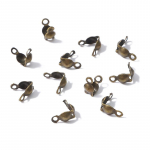 100 tk/pakk sulamist topeltpandlaga isetegemise tarvikud topeltpandlaga k&auml;ev&otilde;ru stringi pandla v&auml;ike uba kahe auguga klambrikinnitus 4x7mm 100pcs/bag