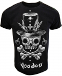 Voodoo Unisex T-s&auml;rk Gothic Alternative Goth Rock Skull Biker Shit S