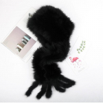 Rebase karva m&uuml;ts sall integreeritud naiste talvine soe sall armas ja armas tuule- ja lumem&uuml;ts suusam&uuml;ts karusnahast &otilde;lgk&uuml;bar One Size must