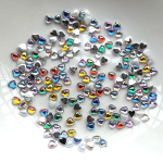 4mm Shimmering AB v&auml;rvi S&uuml;dameehted Aksessuaarid Rhinestone Scrapbook Craft Nail Art Design tarvikud saadaval 200 tk/partii mitmev&auml;rviline