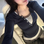 Y2k Vintage Fashion pikkade varrukatega v&otilde;lts kaheosaline T-s&auml;rk Naiste Harajuku Patchwork Streetwear Grunge Contrast V kaelusega naiste s&auml;rgid S