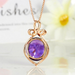 POMOiii temperamentne amet&uuml;sti ripats naiste mood Luksuslik roosa kuldkett naistele v&otilde;lu pulmakihlus peened ehted uus trendikas lilla