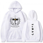 Vintage Fourth Wing kahepoolne kapuuts Basgiath War College'i pusad Unisex kapuutsiga dressipluus Bookish hoodie pikkade varrukatega topid XXL valge
