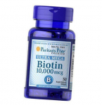 Biotiin, Biotin 10000, Puritan's Pride 30 geelkapslit (36367061) 50softgels
