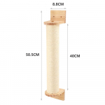 Kasside ronimisriiul seinale kinnitatav neljaastmeline trepp koos sisal-kraapimispostiga kassidele Tree Tower Platvorm h&uuml;ppav lemmikloomam&ouml;&ouml;bel scratching post c