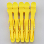 5 tk Juukseklambrid Klambrid Juuksur DIY Aksessuaarid Salongi Krokodilli juuksen&otilde;elad kollane