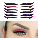 Lauv&auml;rvid, silmapliiatsi &scaron;abloonpadjad &ndash; t&auml;iuslikule tiivulisele . Korduvkasutatav, lihtne 6 Pair Green+Orange