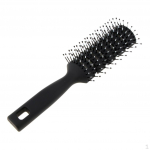 Vented 10 Row Styling Hairbrush Der Comb For wet and dry Long Hair Black