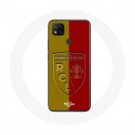 Xiaomi Redmi 9C &uuml;mbris rcl objektiiv Logo kollase ja punase taustaga