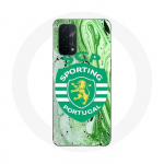 Portugali rohelise taustaga &uuml;mbris Oppo A74 5G scp jaoks