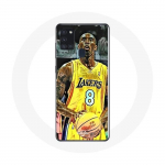 Coque Samsung Galaxy A21S Kobe Bryant Dunk lakers 8 NBA Noir
