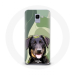 &Uuml;mbris Samsung Galaxy A8 2018 Beauceron Black Dog Breed jaoks