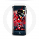 &Uuml;mbris Samsung Galaxy S9 Plus vormel 1 Sebastian Vetteli F1 juhile, punane