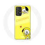 Coque pour Samsung Galaxy A33 5G BTS Bangtan BT21 Chimmy Jimin Fond Jaune