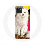 Coque pour Samsung Galaxy A03 Turc de van chat blanc aux yeux bleu et jaune