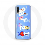 Coque pour Samsung Galaxy A50 BTS Bangtan Sonyeondan BT21 Van Tata Chimmy Cooky Rj Koya Shooky Et Mang