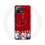 &Uuml;mbris Xiaomi Mi 11 Lite BTS Bangtan Boysi punase taustaga j&otilde;ulukingiks 2023